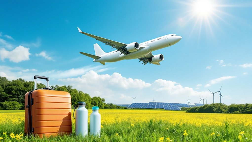 minimize airplane emissions impact