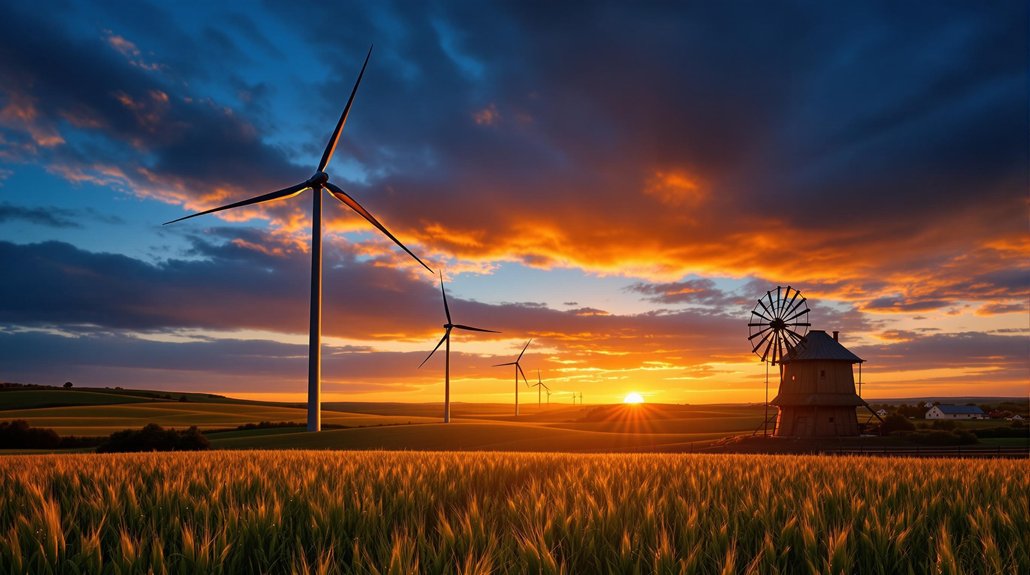 sustainable energy through windmills
