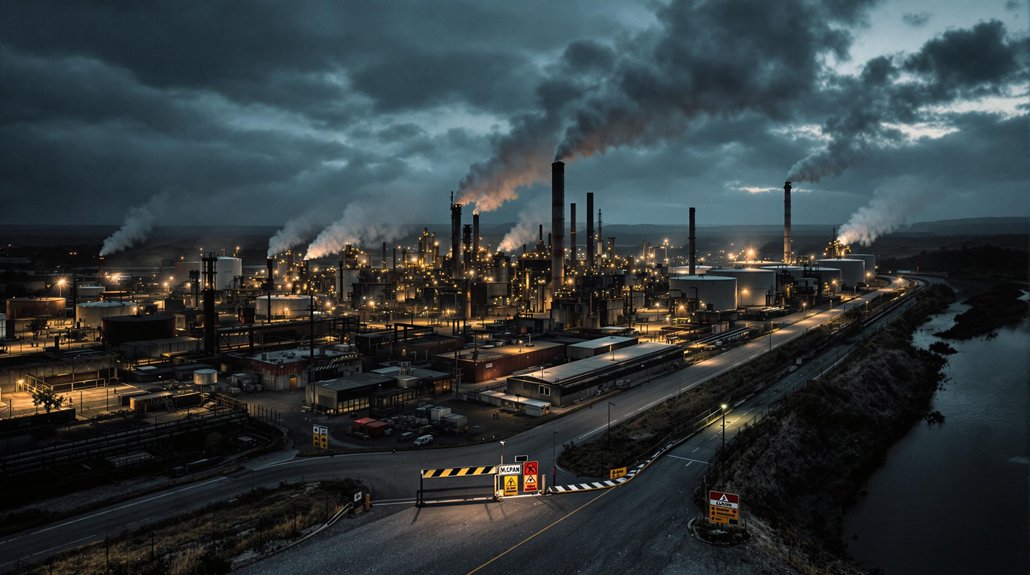 unchecked hazardous industrial sites