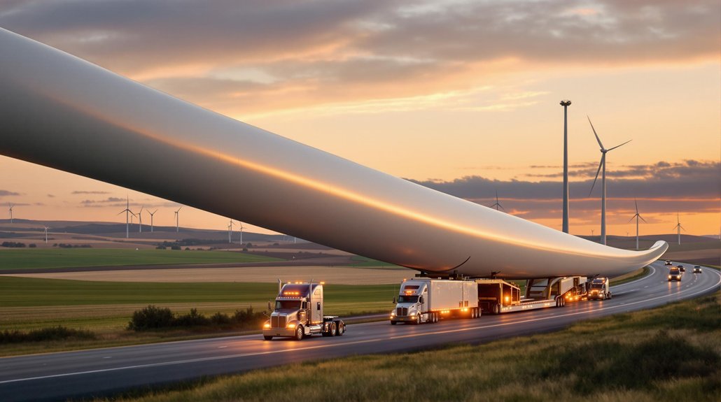 wind turbine blade logistics