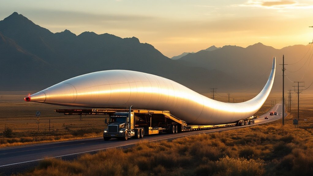 wind turbine blade logistics