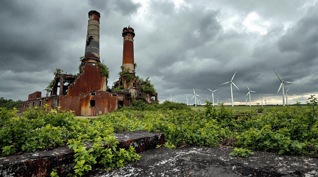 coal plant construction decline