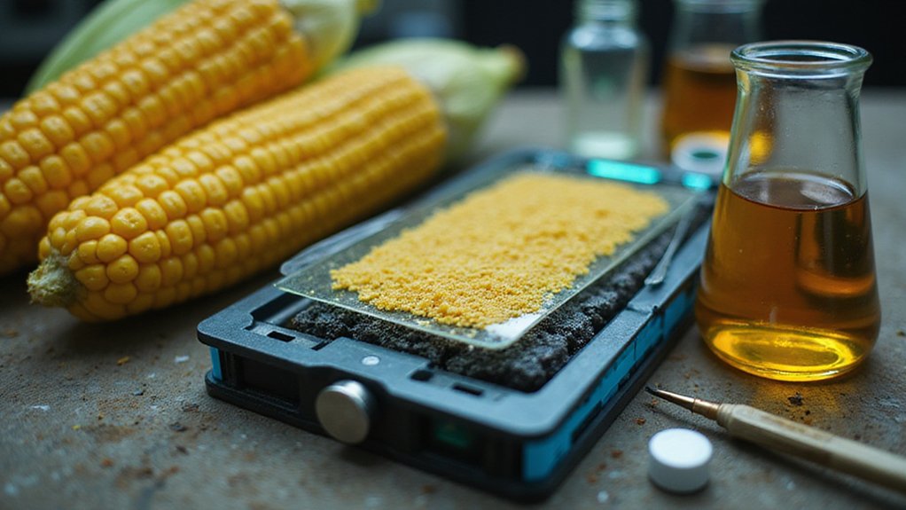 corn protein enhances batteries