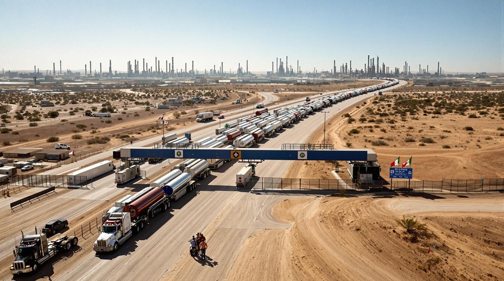 mexico halts american fuel trucks