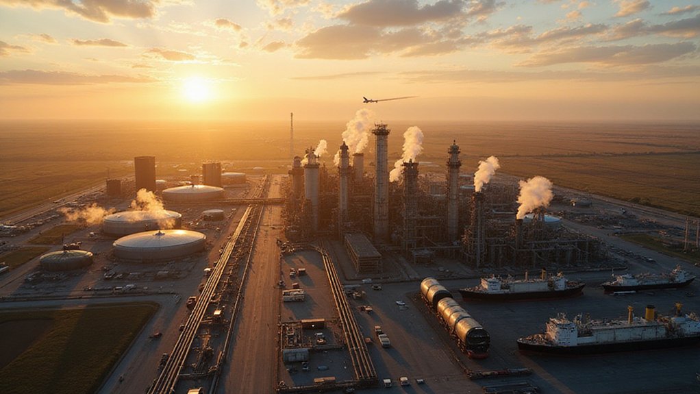 record oil export growth