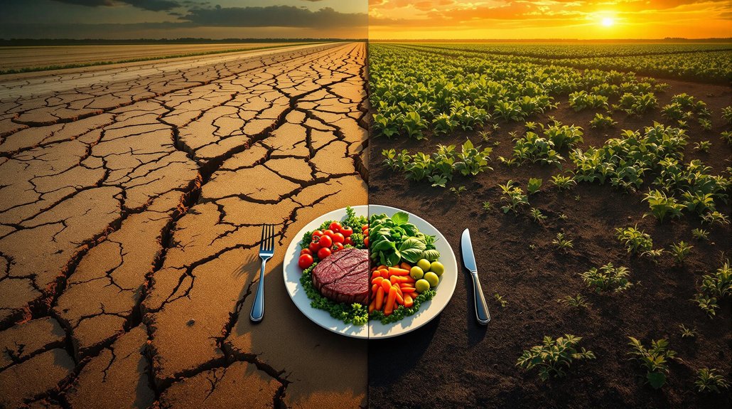 unsustainable dinner choices harm soil