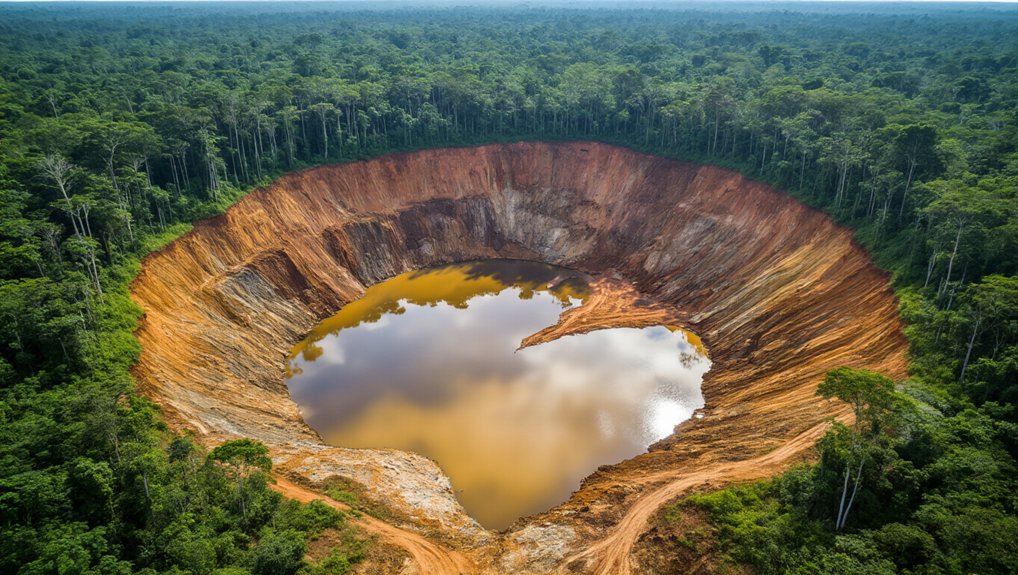 gold mining hinders forest recovery