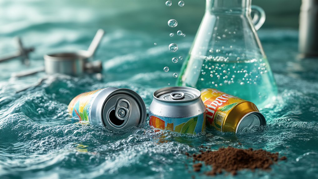 soda cans generate hydrogen
