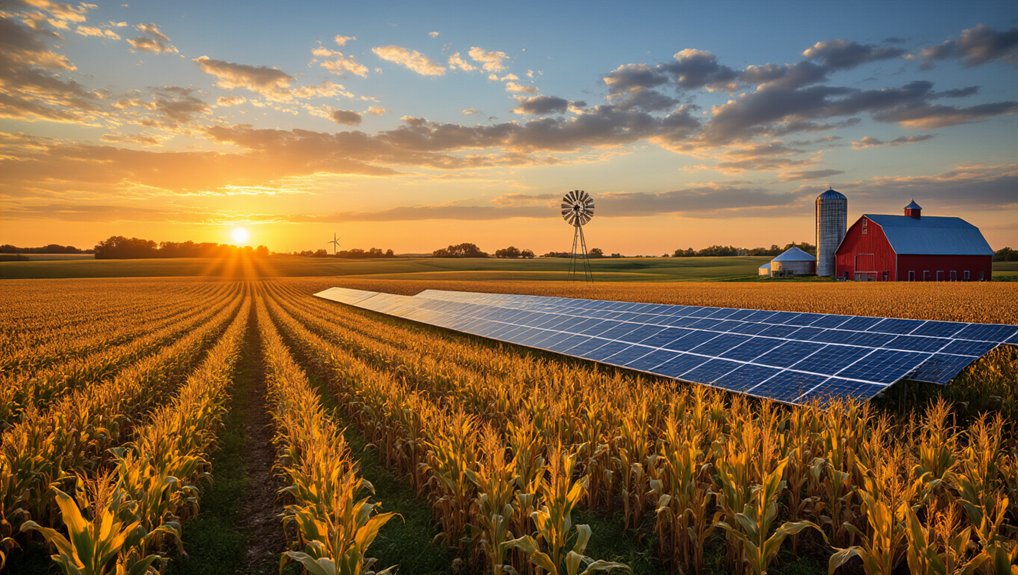 solar panels boost harvests