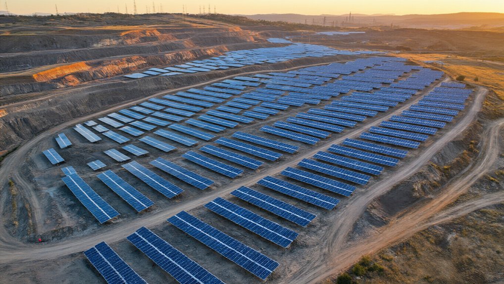 solar power from mines