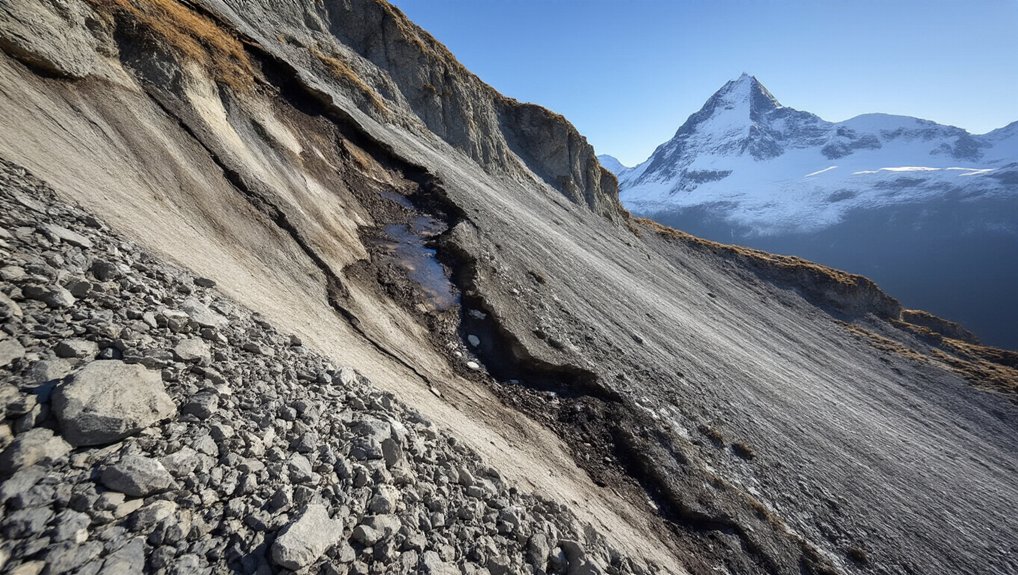 swiss permafrost heat record