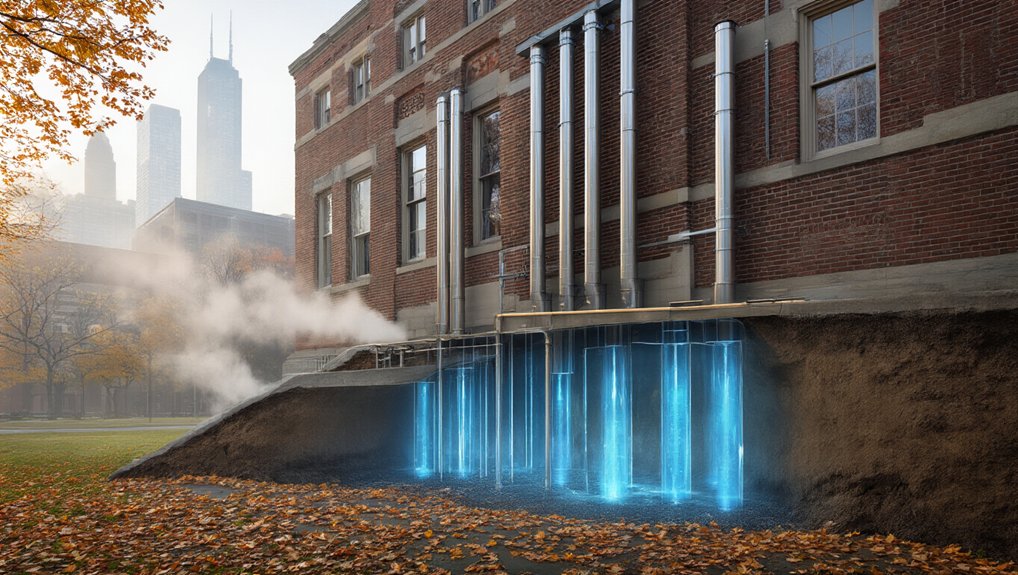 geothermal system reduces emissions