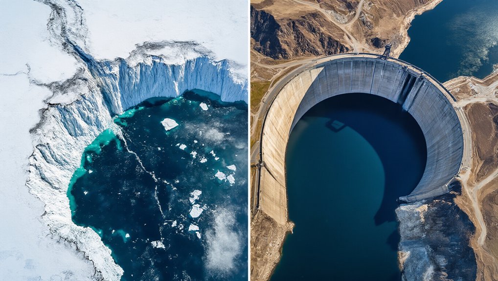 planetary tilt caused by dams