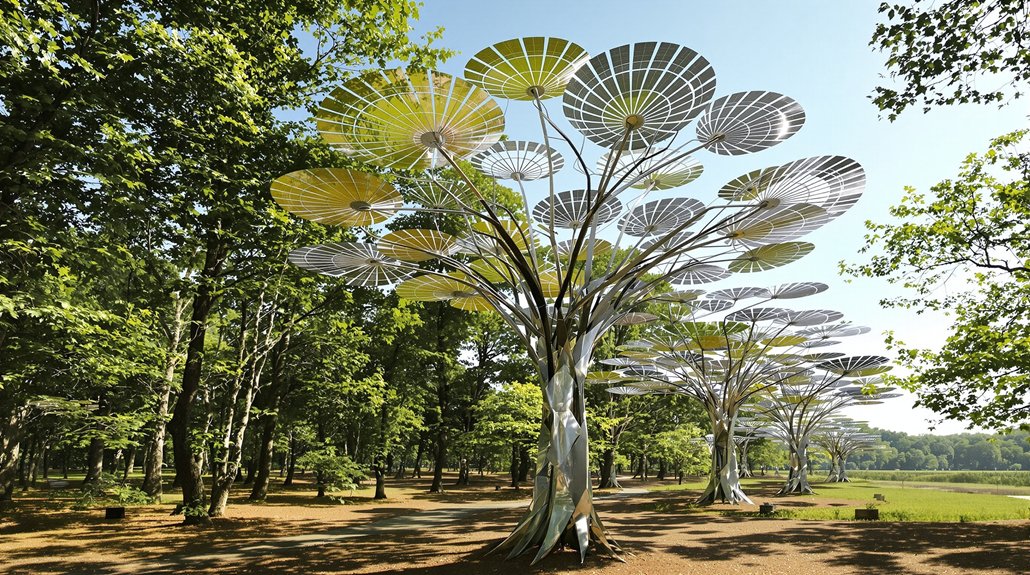 tree shaped solar panels