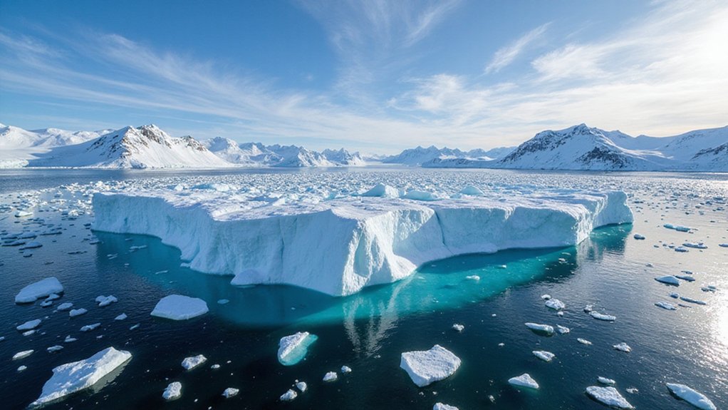 antarctic iceberg shatters journey