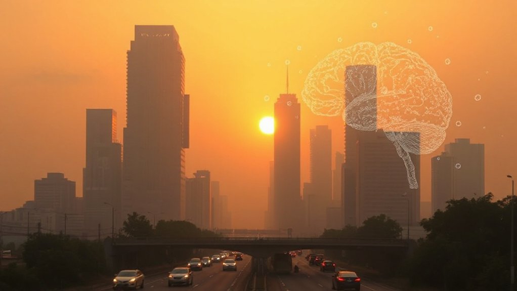 urban air pollution impacts cognition
