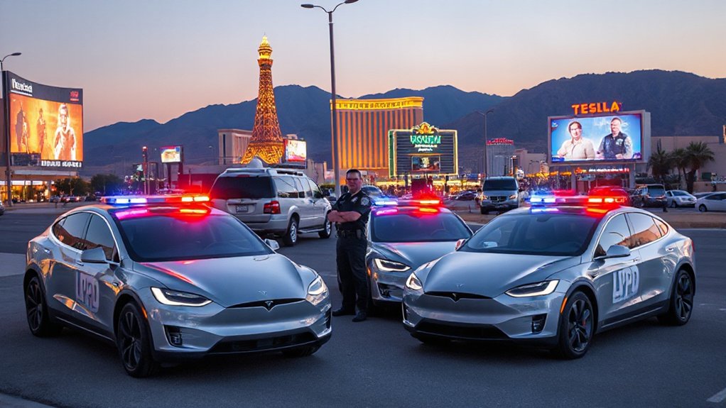 electric cybertrucks for policing