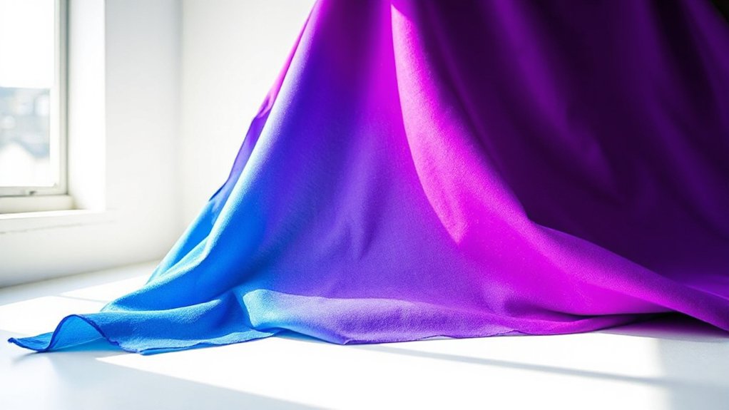 color changing sunlight fibers