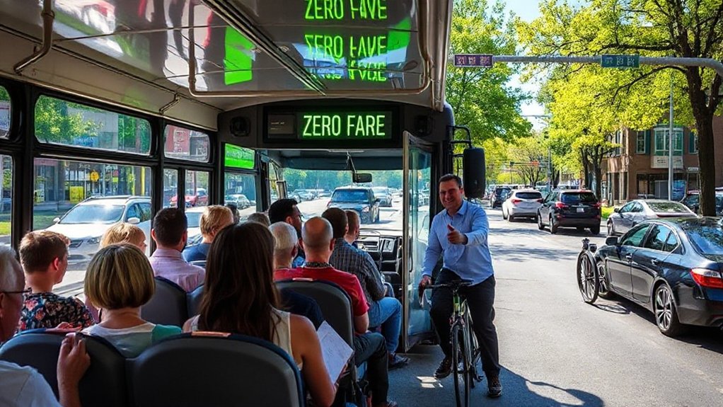 free buses reduce congestion
